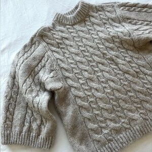 Chunky Thick Knit Heavy Alpaca Wool Sweater